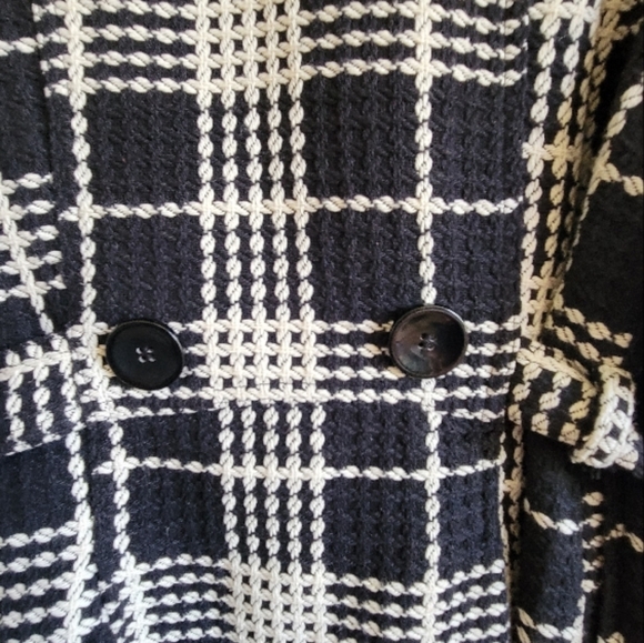 Last Kiss Black and White Plaid Jacket - Picture 5 of 6